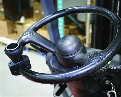 Use a punch to remove each bearing from the inside. . Toyota forklift steering wheel removal